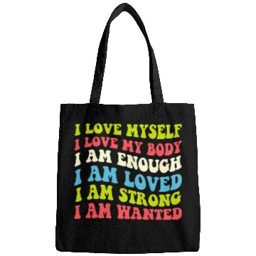 Discover I Love Myself I Love My Body I Am Enough I Am Love Bags