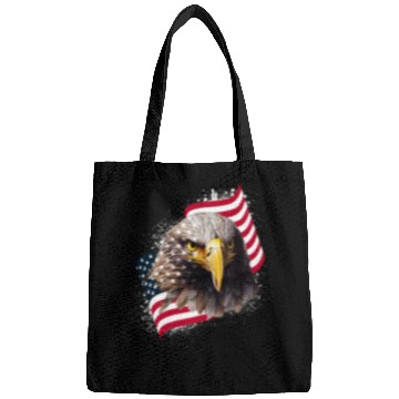 Discover Patriotic Eagle US American Flag Bald Eagle USA Bags