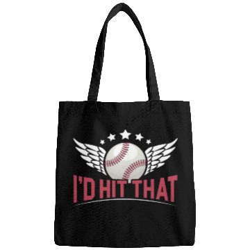 Discover I'd Hit That Baseball Player Baseball Coach Bags