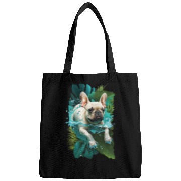 Discover French Bulldog on Vacation Mode Bags