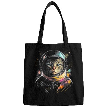 Discover Space Cat on Galaxy Cat Lover Bags