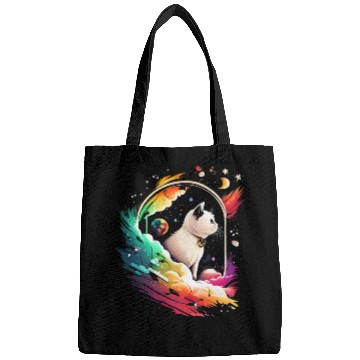 Discover Space Cat on Galaxy Cat Lover Bags