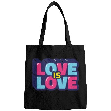 Discover Love is love retro Bags