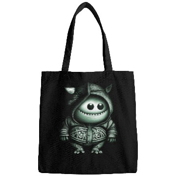 Discover Goofy Looking Monster Green Bags
