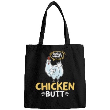 Discover Guess What Chicken Butt Chicken Rooster Farmer Bags