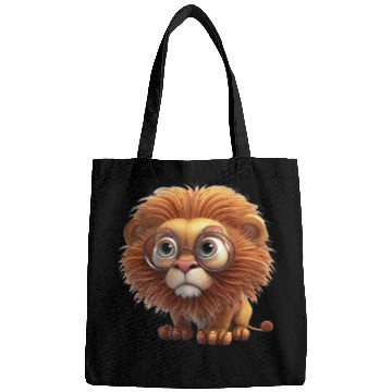 Discover Cute little lion comic character Bags