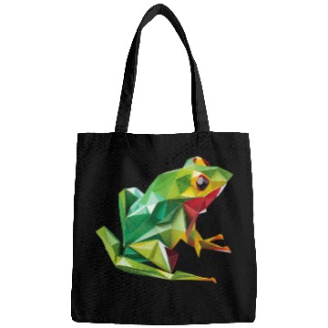 Discover Vibrant Origami Frog - Handcrafted with Precision Bags