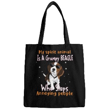 Discover My Spirit animal Is A Grumpy Beagle Bags