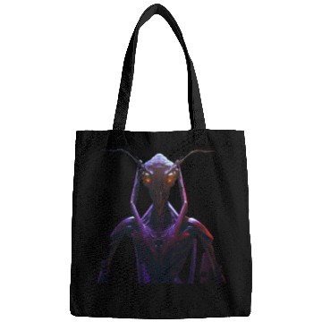 Discover purple ferocious alien Bags