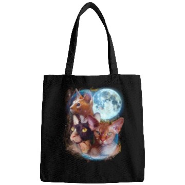 Discover 3 Moon Sphynx cats Animal Lovers Cute Kitty Cool Bags