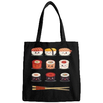Discover Sushi Anime Kawaii Funny Japanese Food Lover Bags