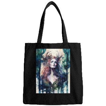 Discover Nature Goddess - Woodland Witchy Forest Greenwoman Bags
