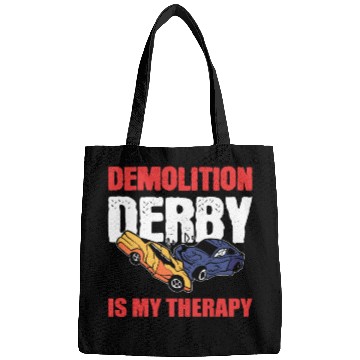 Discover Demolition Derby Is My Therapy Race Track Bags