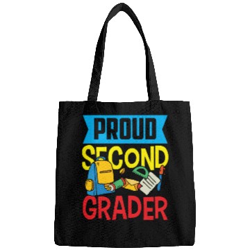 Discover Proud Second Grader 2nd Grade Teacher School Bags