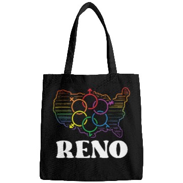 Discover Reno Pride Flag Pride Month LGBTQ Flag LGBT Commun Bags