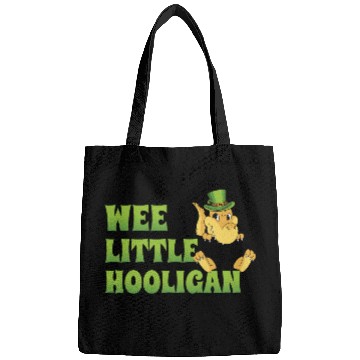 Discover Wee Little Hooligan t-rex Dinosaur St Patrick Day Bags