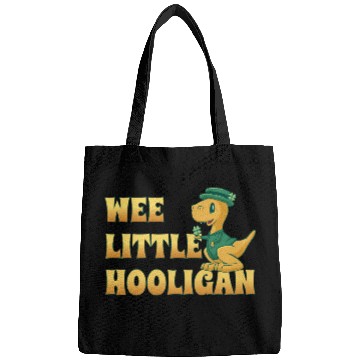 Discover Wee Lil Hooligan loves Dinosaur St Patrick Day Bags