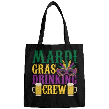 Discover Mardi Gras Drinking Crew Carnival Beads Mask Bags