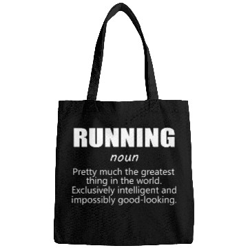Discover Running Funny Definition Funny 5k Marathon Runner Bags