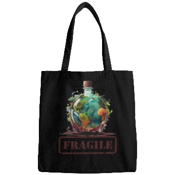 Discover Fragile , Earth Day 2023 Planet Anniversary Bags