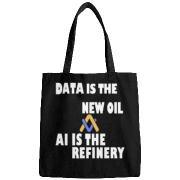 Discover AI, Data New Oil, Artificial Intelligence T-shit Bags