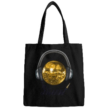 Discover Gold Disco Ball Music Headphones Bags