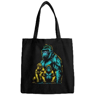 Discover gorilla family Bags