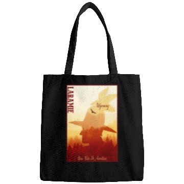 Discover Laramie Wyoming wild west town Bags
