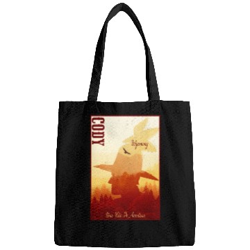 Discover Cody Wyoming wild west town Bags