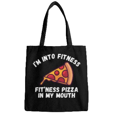 Discover Fitness Pizza Funny Humorous Gym Bags