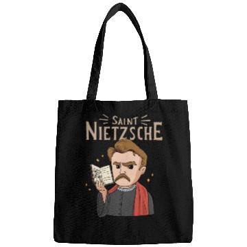 Discover Saint Nietzsche Design for a Philosophy Student Bags