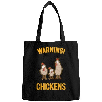 Discover Warning Chickens Farmer Chicken Bags