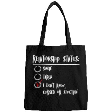 Discover Relationship status cursed or something Single men Bags