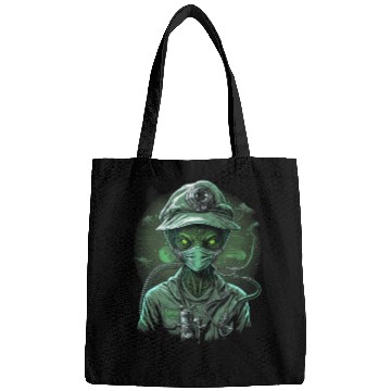 Discover Alien Nurse Stethoscope Syringe UFO Bags