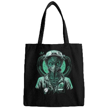 Discover Alien Nurse Stethoscope Syringe UFO Bags