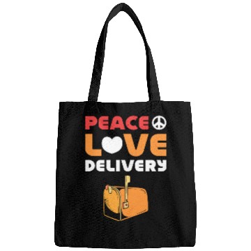 Discover Peace Love Deliver Postal Worker Mailman Postman Bags