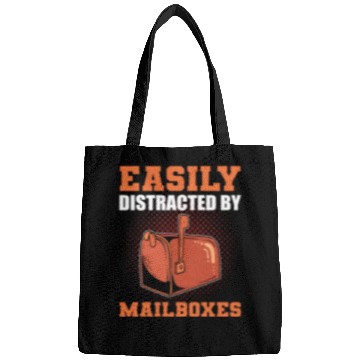 Discover Easily Distracted By Mailboxes Postal Worker Bags