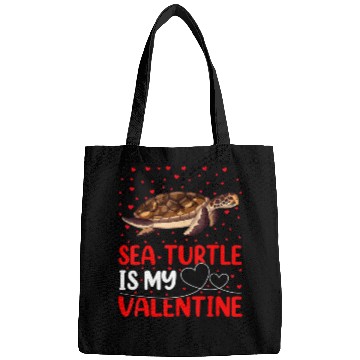 Discover Sea Turtle Fish Lover Funny Sea Turtle Is My Valen Bags
