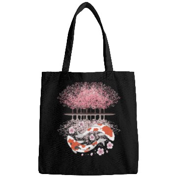 Discover Koi Sakura Tree Upside Down Cherry Blossom Japanes Bags