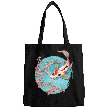 Discover koi carp fish graphic koi fish lover Bags