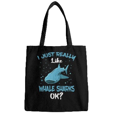 Discover Whale Shark Lover Giant Fish Largest Sea Animal Bags
