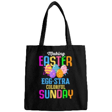Discover Easter Colorful Egg Dye Rabbit Egg Hunt Bags