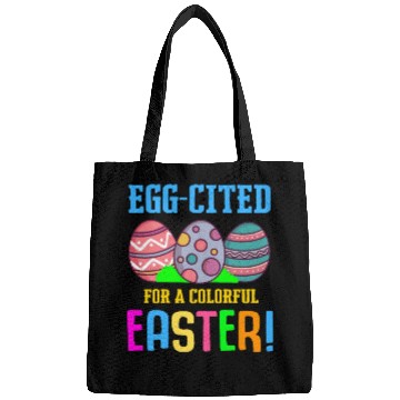 Discover Easter Colorful Egg Dye Rabbit Egg Hunt Bags