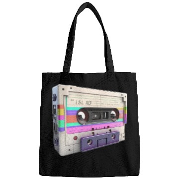 Discover 80s Music Cassette Tape : 3D, Neon, 80s songs Bags