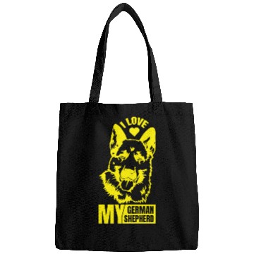 Discover I love my German Shepherd Bags