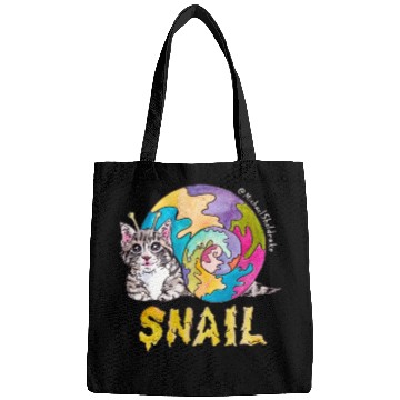 Discover Psychedelic Kitten Snail Bags