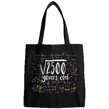 Discover 50th Birthday Square Root of 2500: 50 Years Old Bags