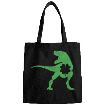 Discover Tyrannosaurus T Rex Dinosaur St Patricks Day Irish Bags