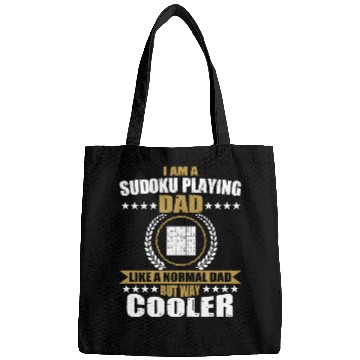 Discover Sudoku Playing Dad For Men Bags
