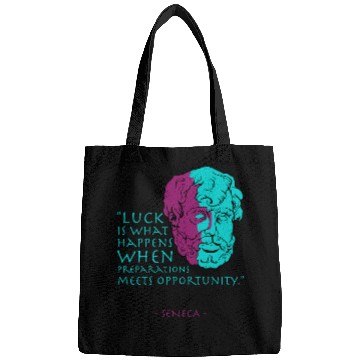 Discover Seneca Stoic Philosophy Quote, Luck Bags